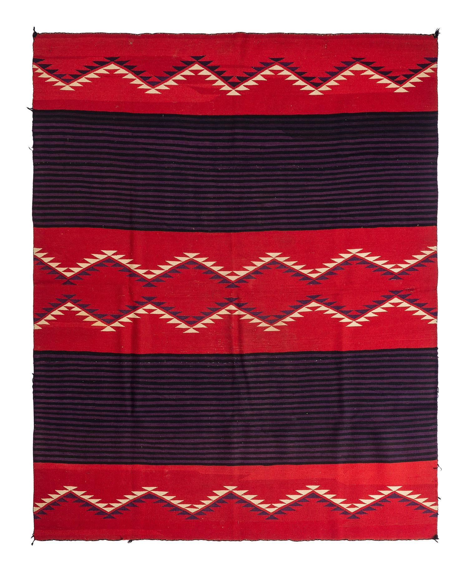 Navajo Germantown Moki Pattern Weaving / Rug