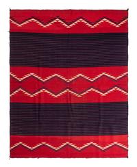 Navajo Germantown Moki Pattern Weaving / Rug