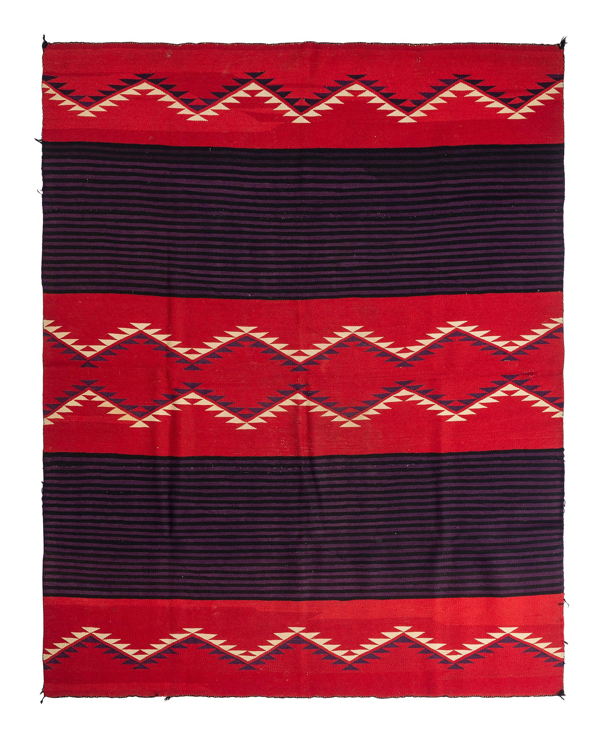 Navajo Germantown Moki Pattern Weaving / Rug