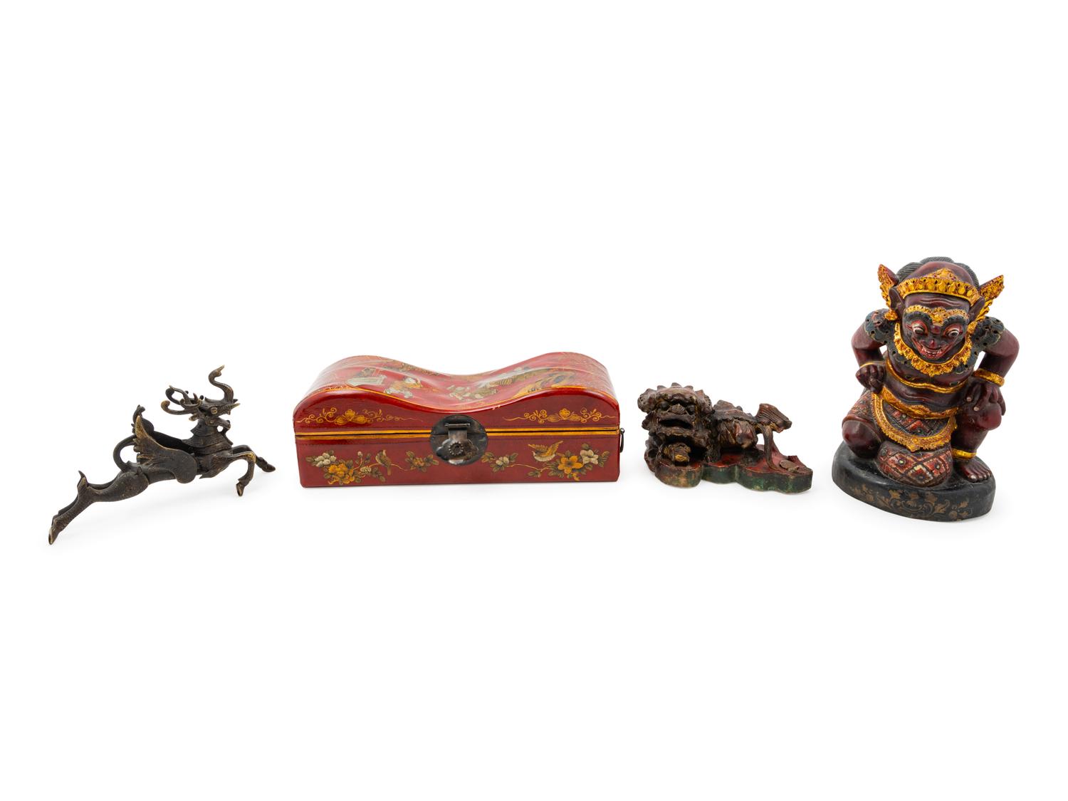 A Chinese Export Red Lacquer Side Table