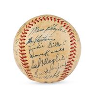 A 1952 New York Giants Team Signed Autograph Baseball (Beckett Authentication Services)