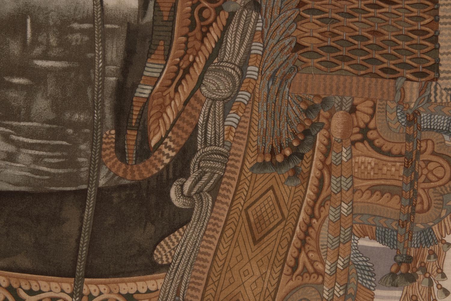 Hermes Cashmere-Silk Shawl 134cm