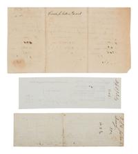 [ENSLAVEMENT & ABOLITION]. A group of 3 Virginia documents listing property including enslaved persons. Ca 1815-1854.