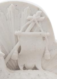 A Carved Marble Figural Group Allegorical of the Lamb of God