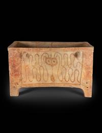 A Minoan Painted Terra Cotta Larnax