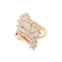 YELLOW GOLD AND DIAMOND RING