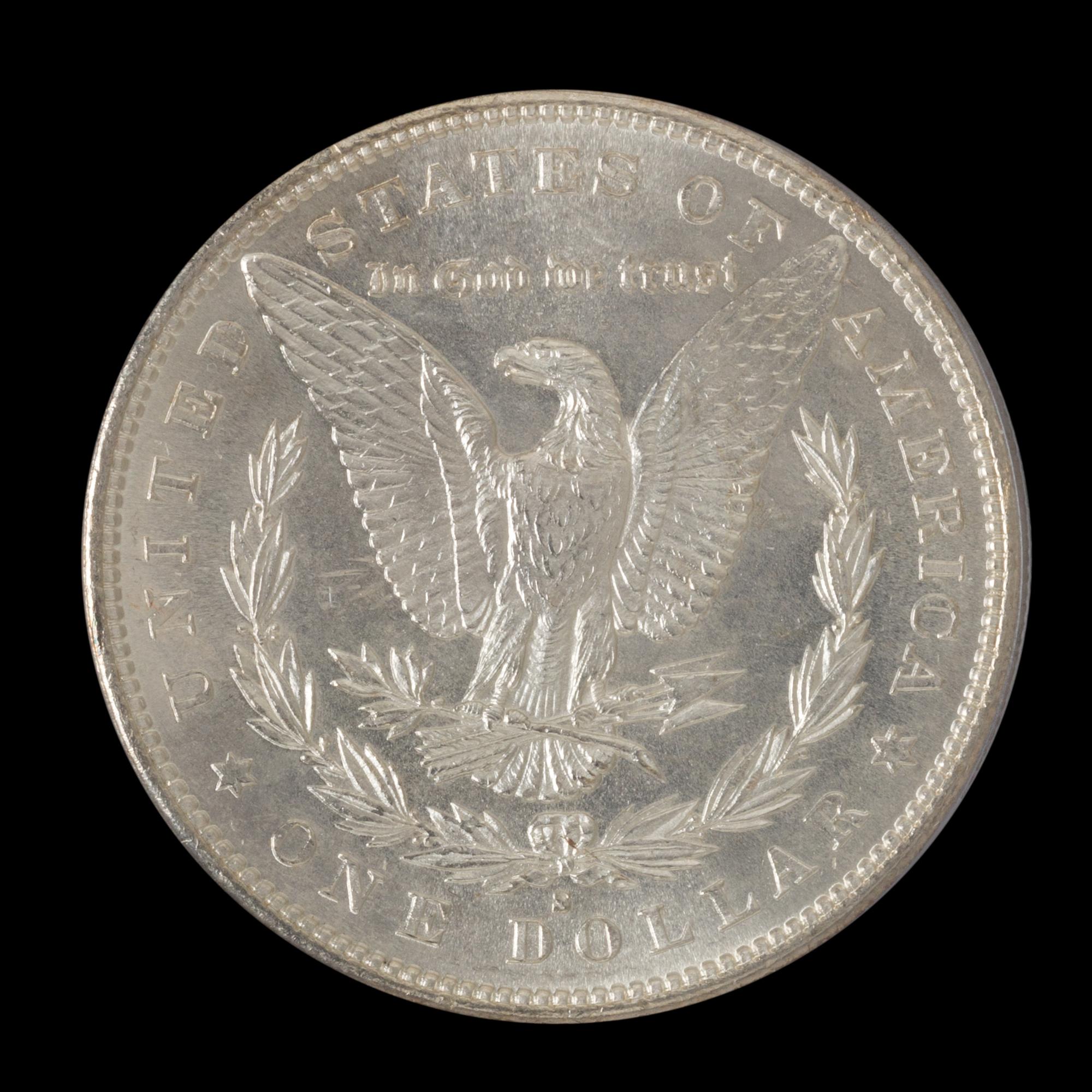 An 1881-S Morgan Silver Dollar Coin [PCGS MS65]