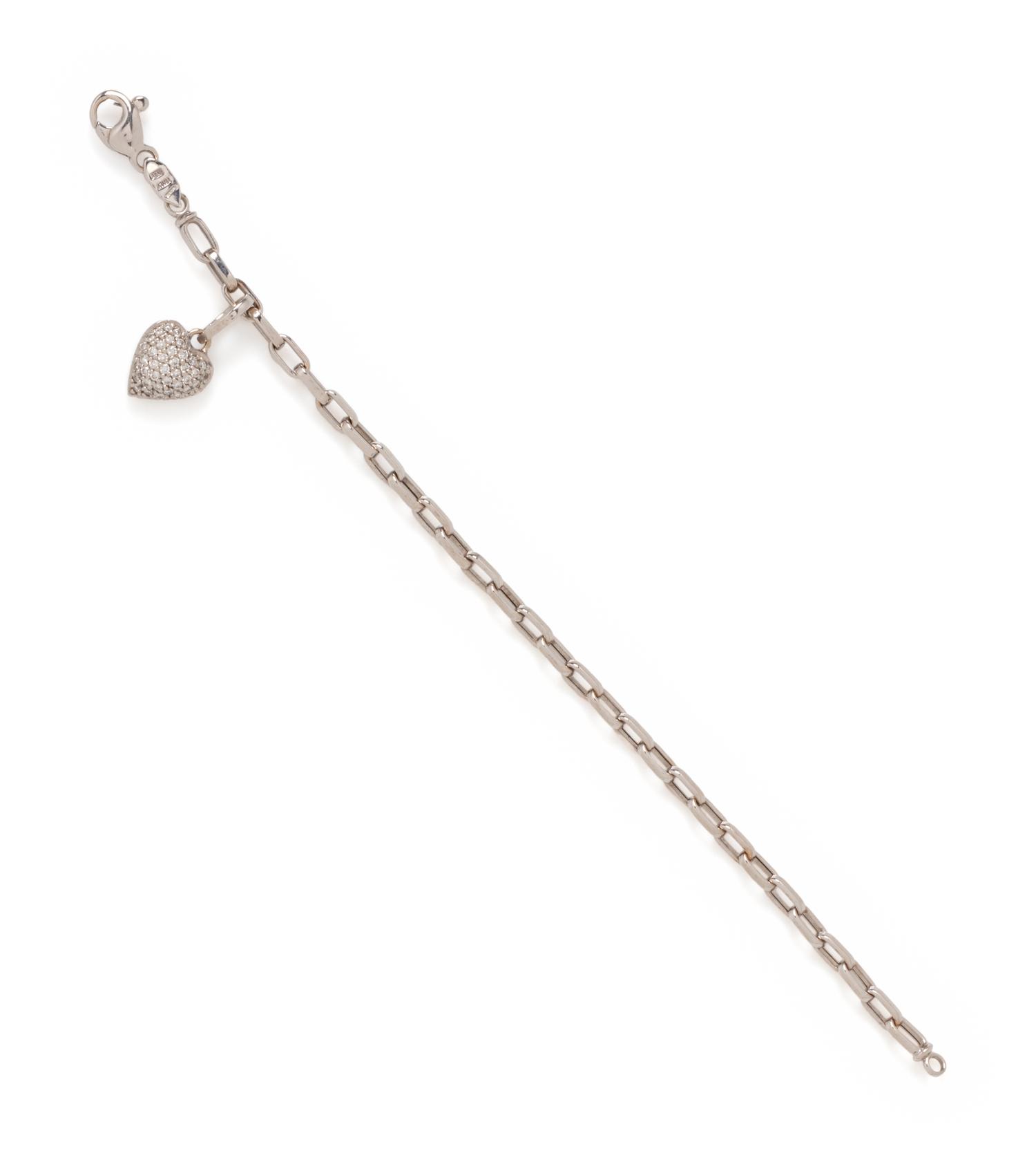 ROBERTO COIN, WHITE GOLD AND DIAMOND BRACELET