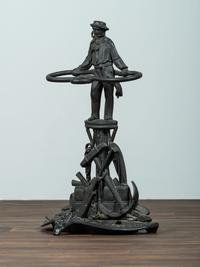 A Cast Iron Sailor Umbrella Stand