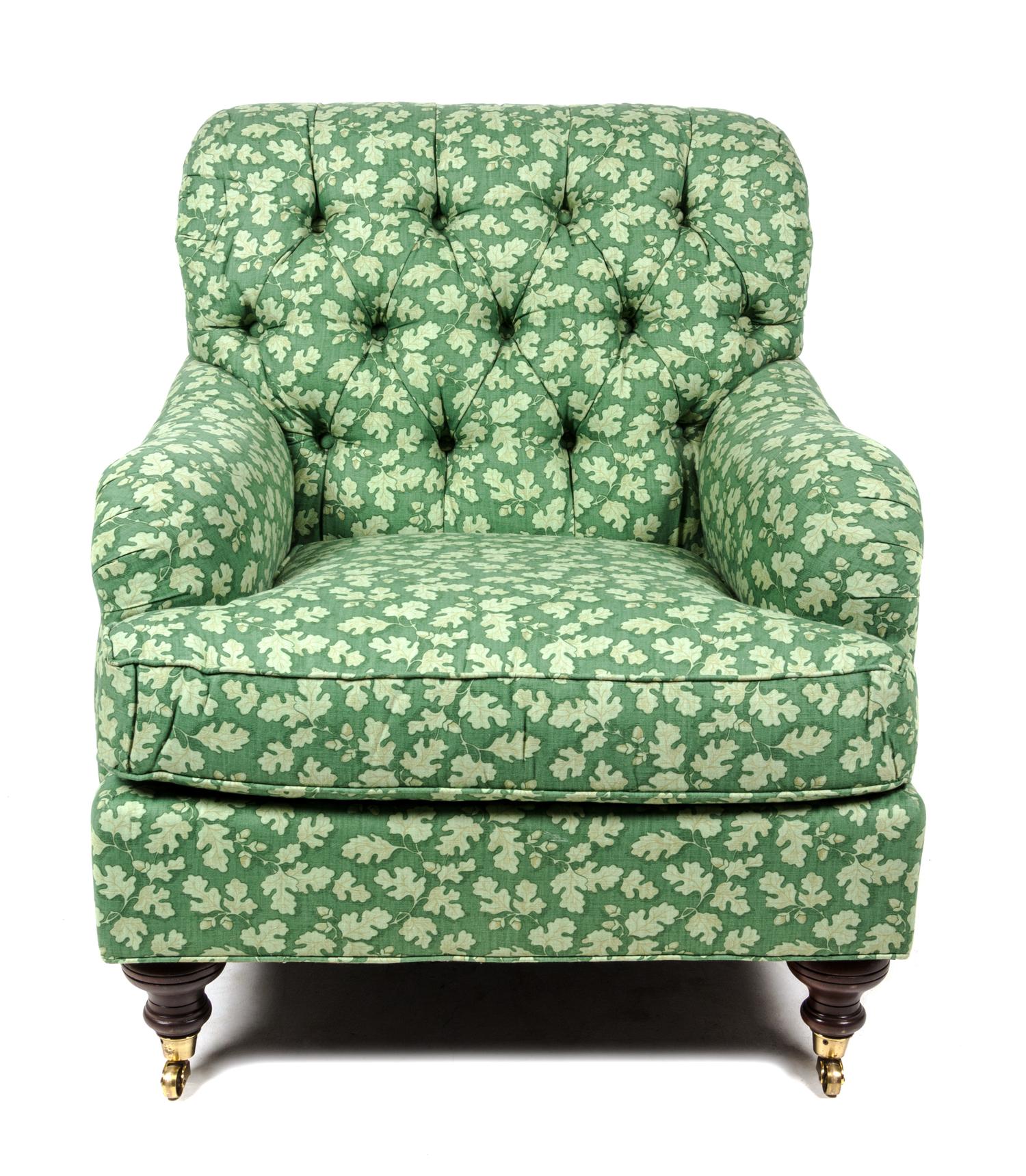 A Bridgewater Style Upholstered Club Chair Height 35 1/2 inches. — DREXEL HERITAGE