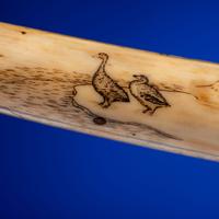 John Octuck (Inuit, 1873-1918) Scrimshawed Cribbage Board