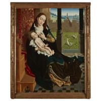 Master of the Embroidered Foliage (Netherlandish, active Brussels, late 15th Century) — Nursing Madonna