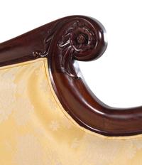 A Classical Style Carved Mahogany Swan-Foot Sofa