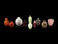A Group of Ten Snuff Bottles
