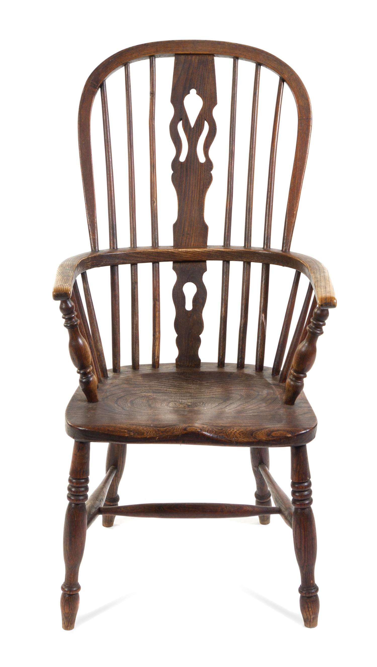 An English Oak Windsor Armchair — 19TH CENTURY