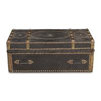 A China Trade Leather-Clad Trunk