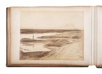 [EARLY PHOTOGRAPHY]. Album containing photographs of Egypt, Italy, and Brussels, incl. images by Félix BONFILS and Hippolyte ARNOUX.