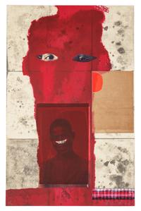 Untitled (Maroon Face)