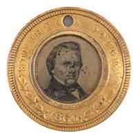 [Americana] (Douglas, Stephen A.) Group of Three Items, incl. Campaign Ferrotype