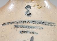 A Rare Thurston and Clemmer Three-Gallon Cobalt Decorated Stoneware Jug