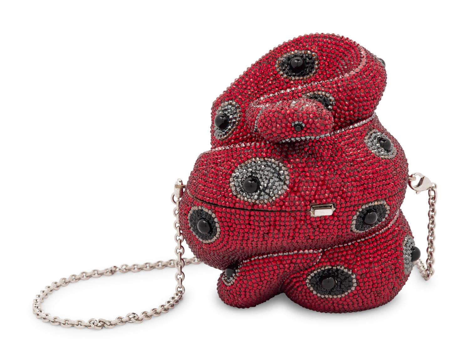 Judith Leiber Collector's Edition Red Snake Minaudière