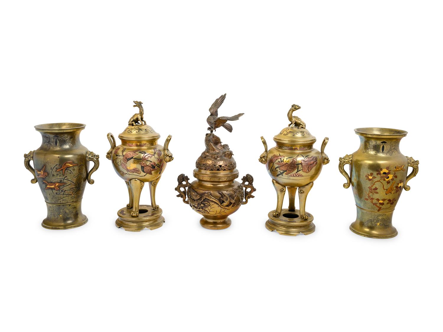 10 Japanese Copper Vessels
