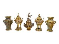 10 Japanese Copper Vessels