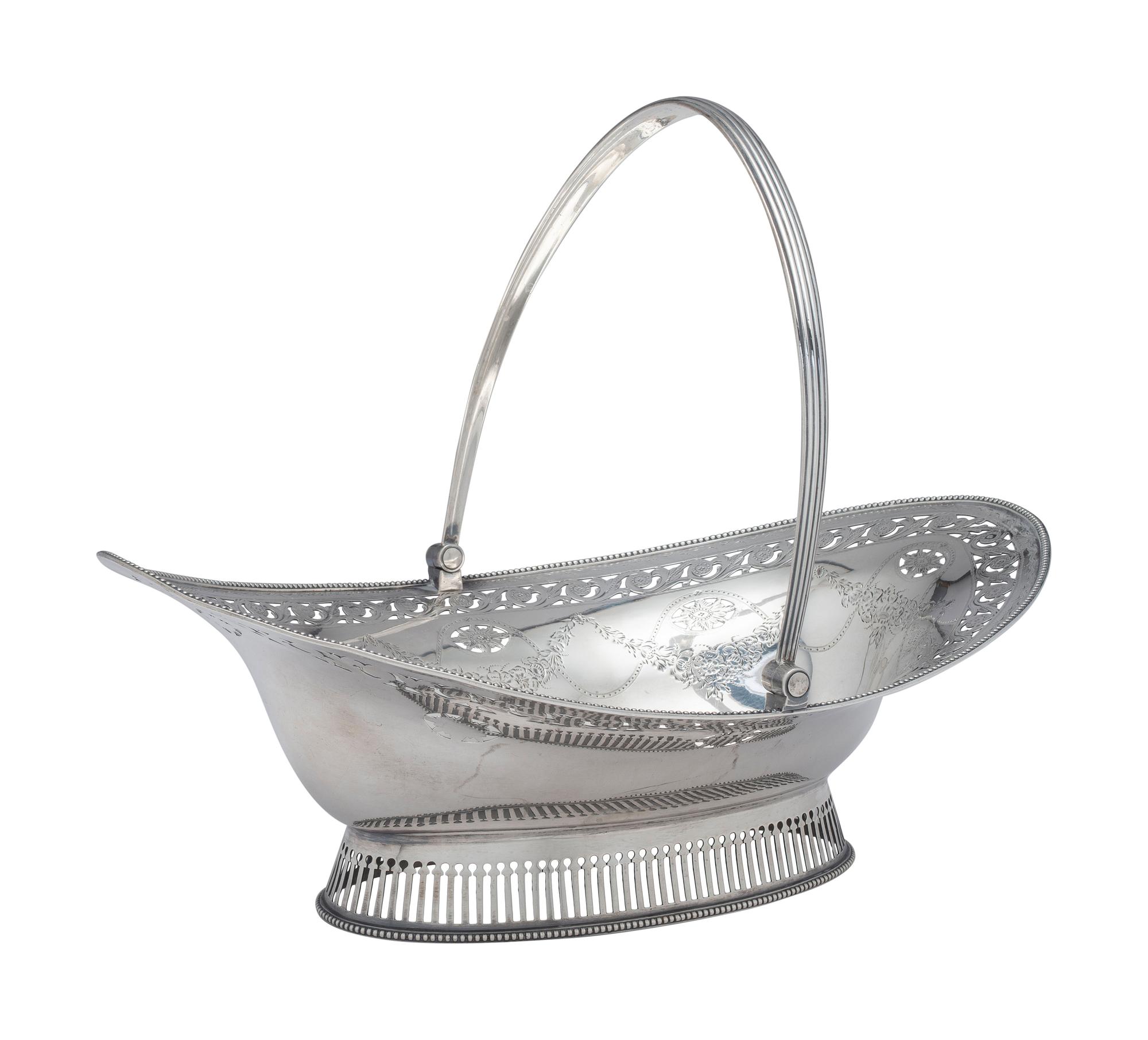 A George III Silver Centerpiece Basket
