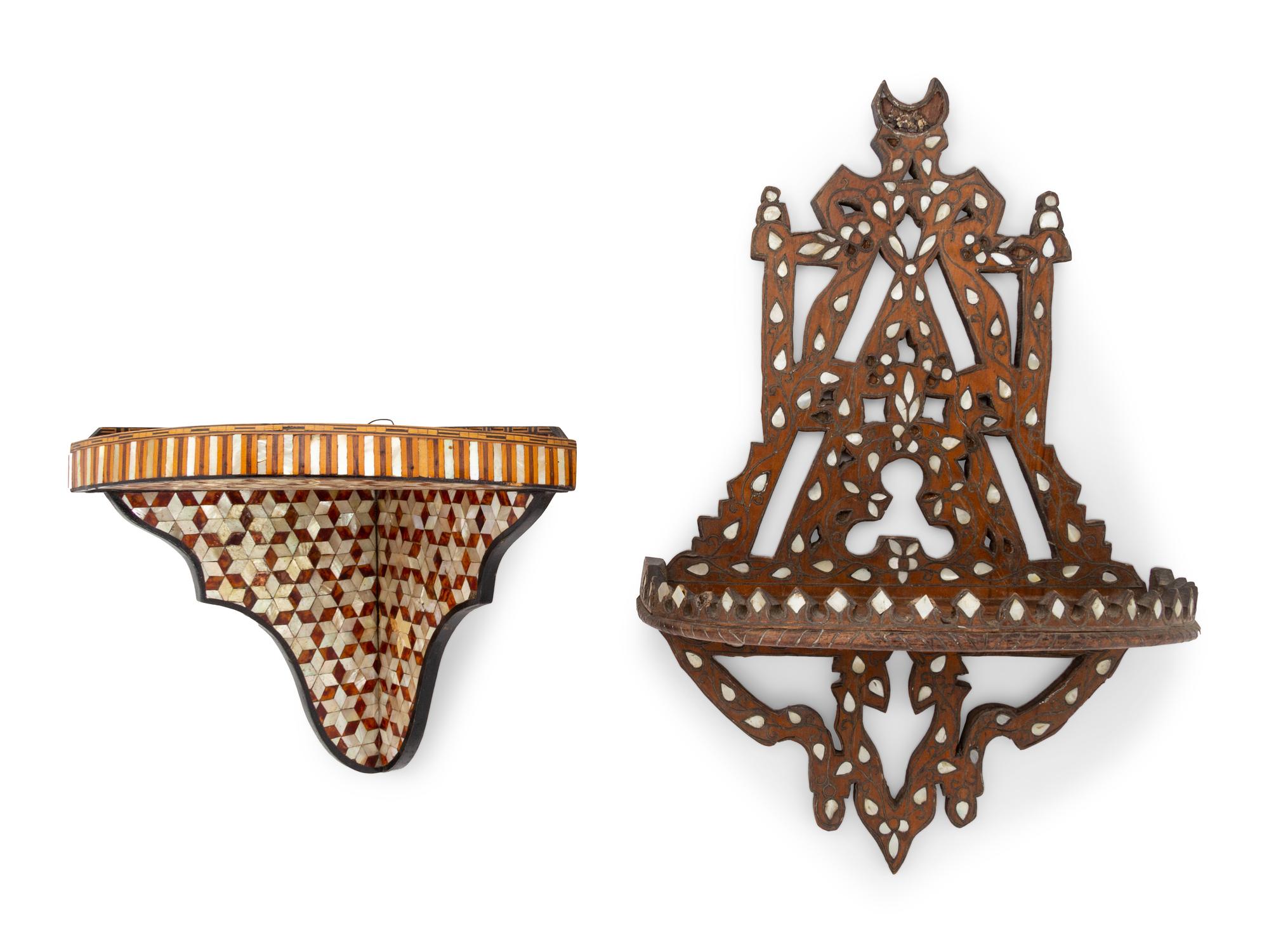 Two Inlaid Shelves