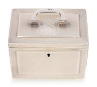 A Russian Silver Tea Caddy
