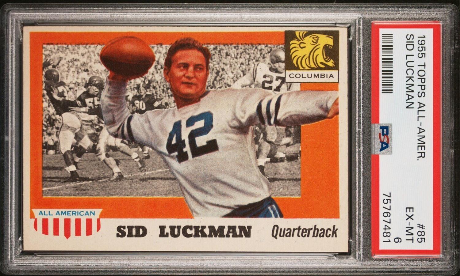 A Group 1955 Topps All American PSA Graded Football Cards,