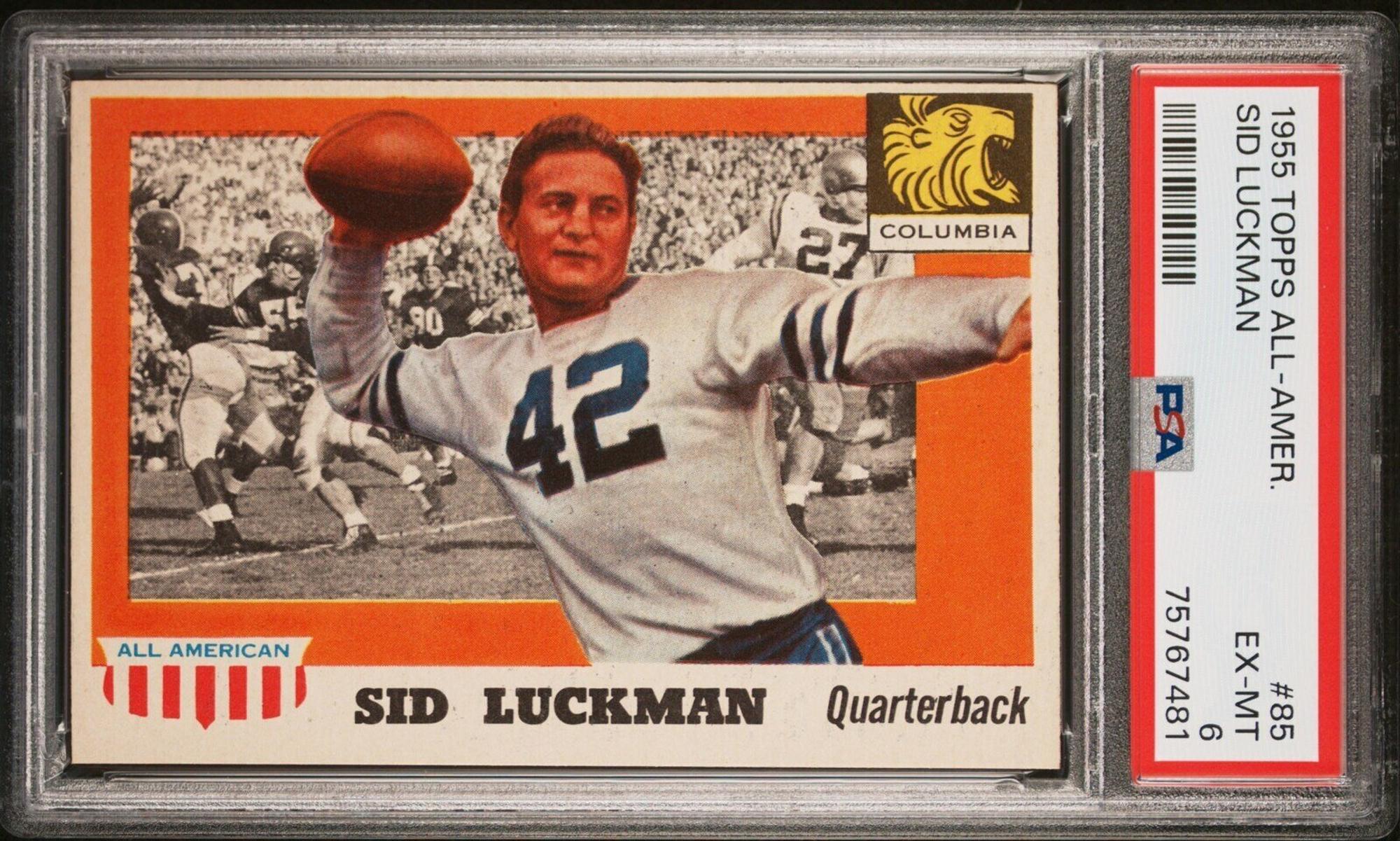 A Group 1955 Topps All American PSA Graded Football Cards,