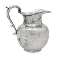 A Mexican Silver Water Pitcher