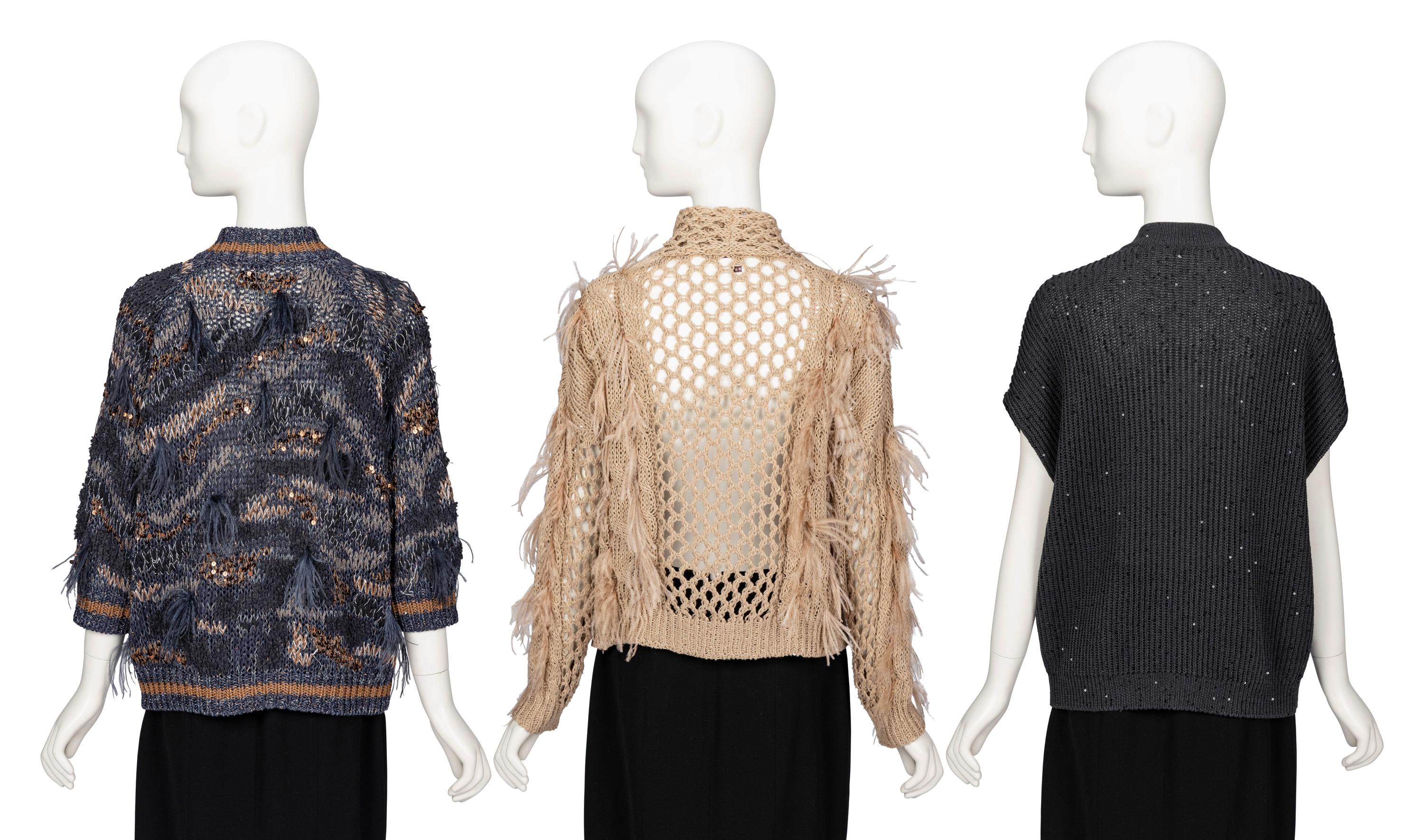 Brunello Cucinelli, Three Knit Tops