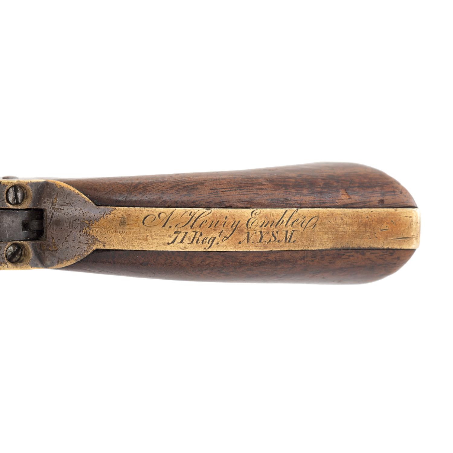Colt Model 1862 Police Revolver Inscribed to Medal of Honor Recipient Andrew Henry Embler - 71st NYSM