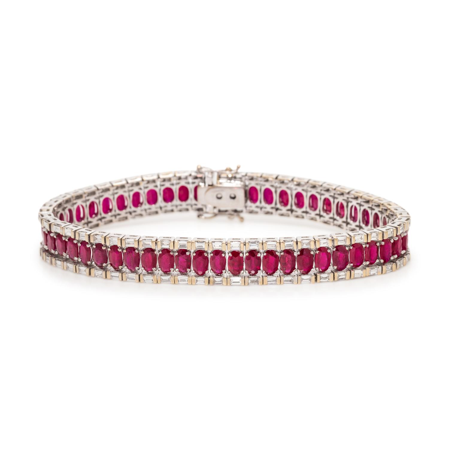 RUBY AND DIAMOND BRACELET