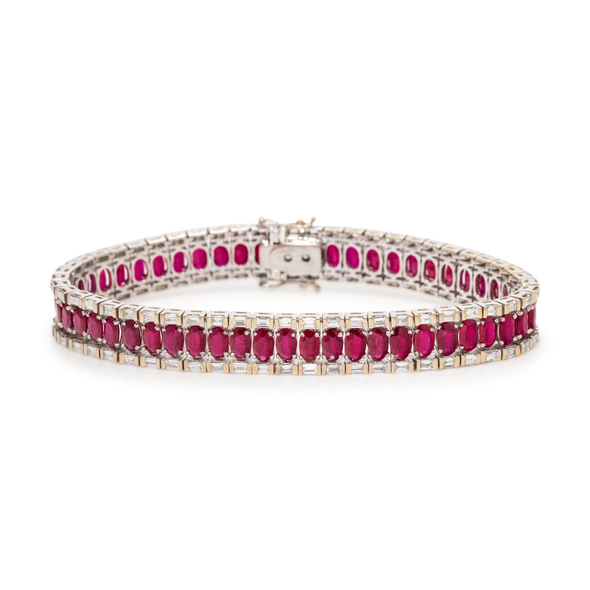 RUBY AND DIAMOND BRACELET