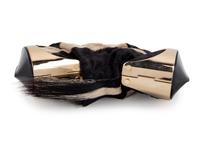Yves Saint Laurent Mombasa Zebra and Horn Handbag, 2002