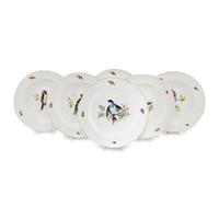 A Set of Six Chelsea House Porcelain Plates