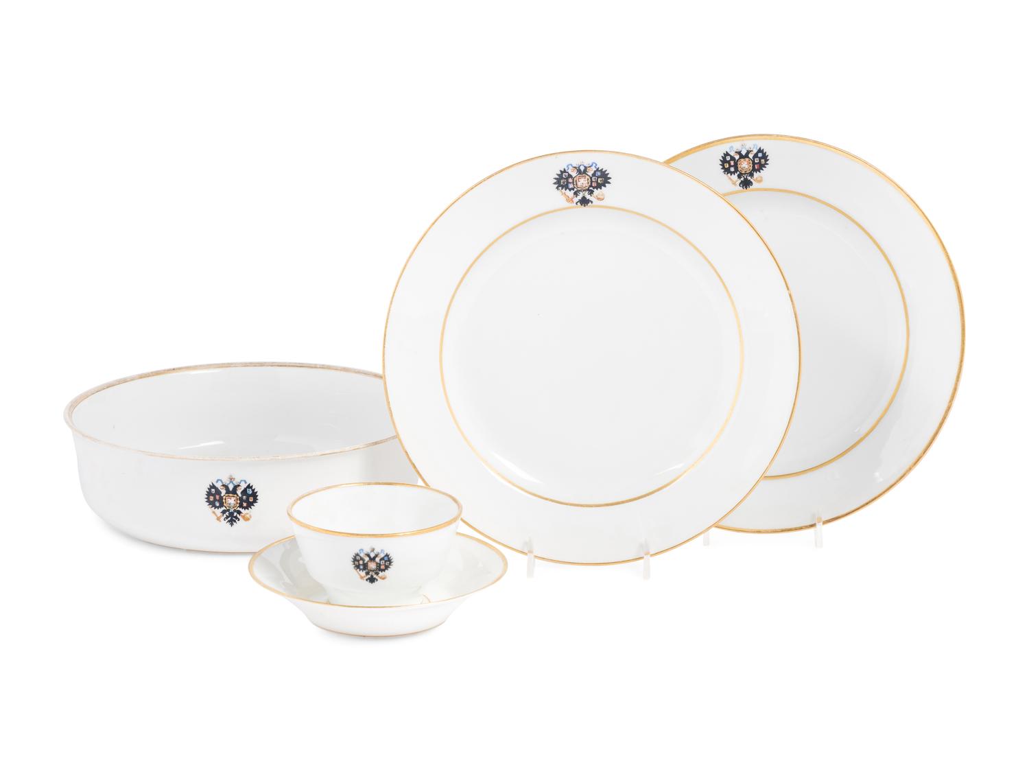 A Group Three Imperial Porcelain Factory Porcelain Table Articles