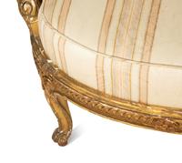 A Louis XV Style Giltwood Fauteuil