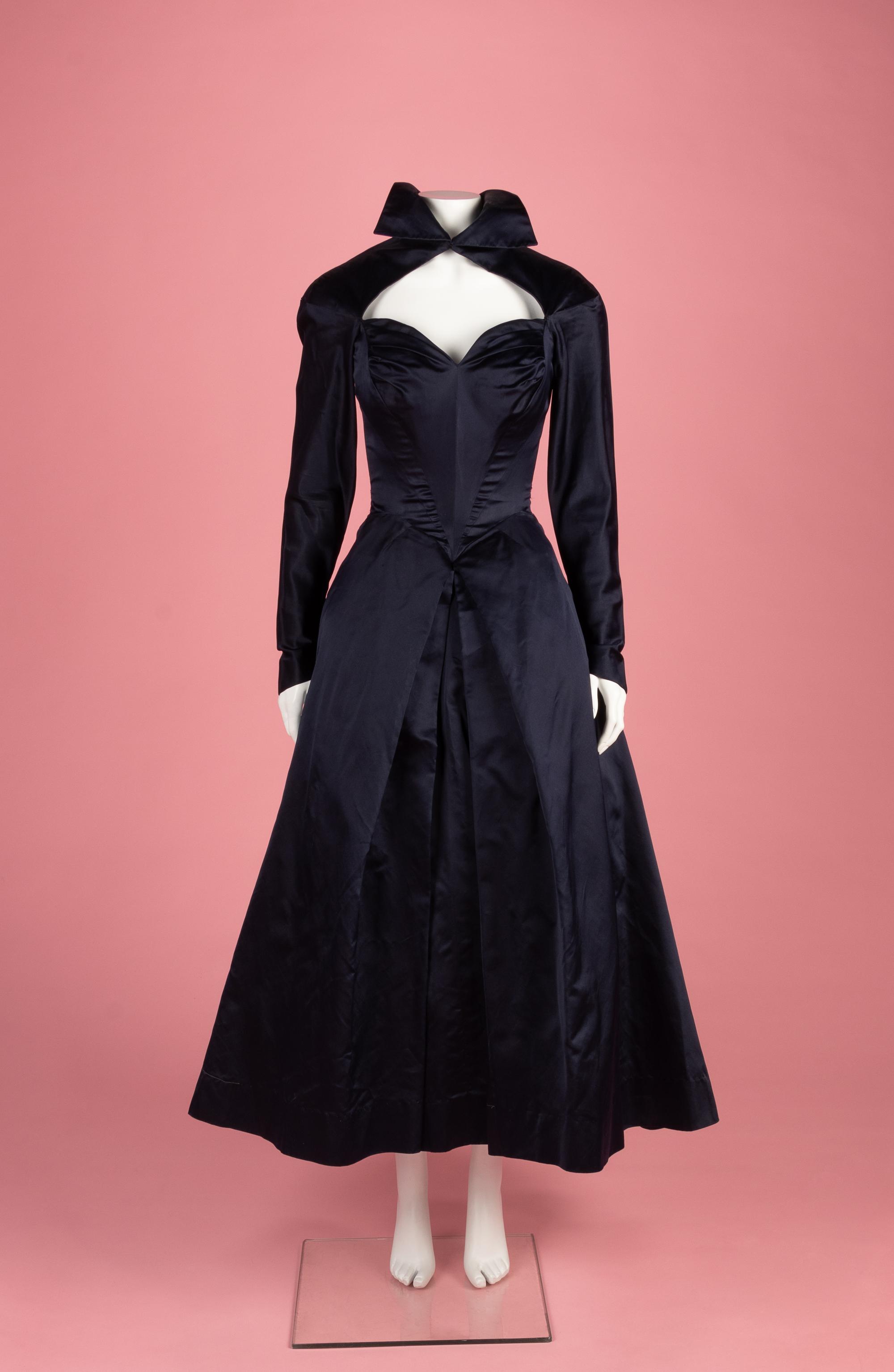 Charles James Satin Evening Dress, 1945