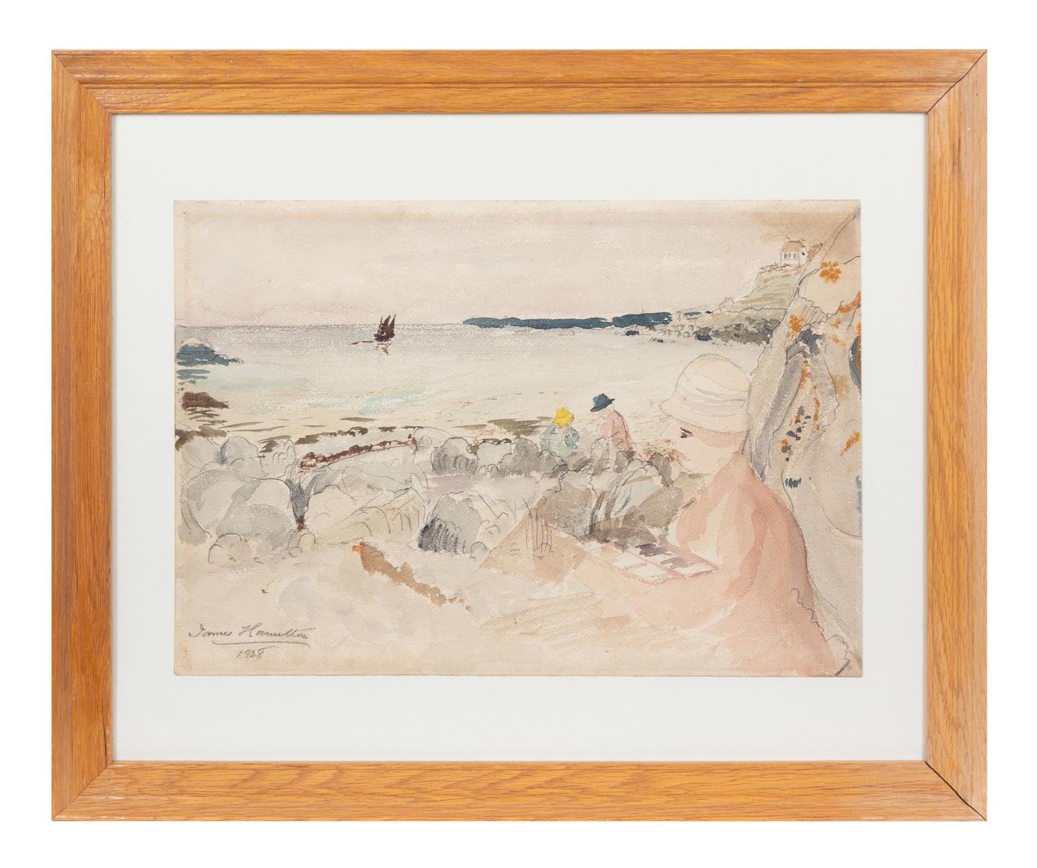 James Hamilton (19th/20th century) Figures along the Shore,…