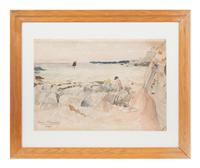 James Hamilton (19th/20th century) Figures along the Shore,…