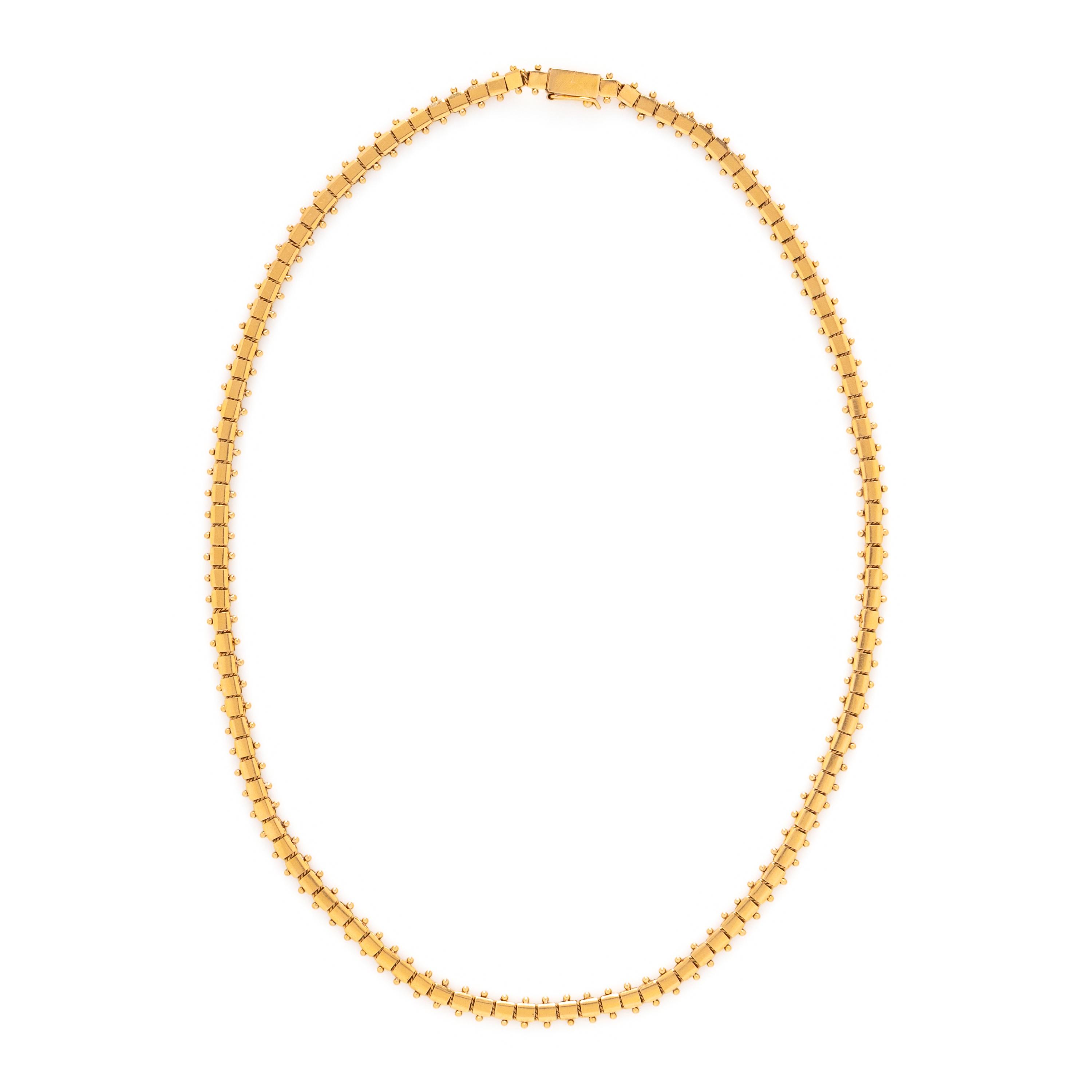 PORTUGUESE, YELLOW GOLD CHAIN NECKLACE