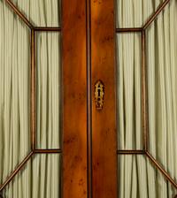 A George III Style Burlwood and Pine Secretary/Bookcase — 20TH CENTURY