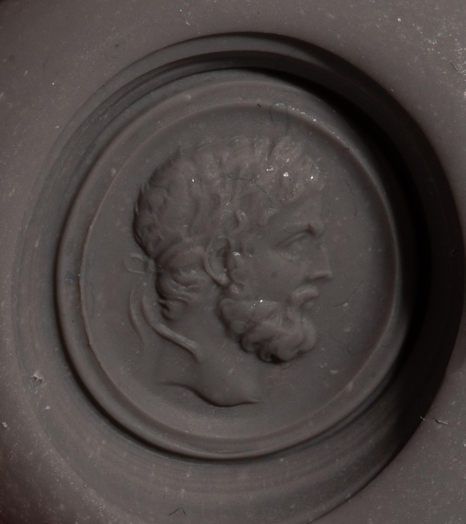 A Neoclassical Gold and Carnelian Finger Ring with a Portrait Head of the Roman Emperor Marcus Aurelius