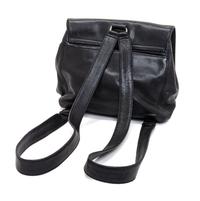 A Chanel Black Caviar Leather Backpack, 9.5" x 10" x 3.25".