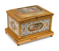 A French Gilt-Bronze-Mounted Porcelain Casket — LATE 19TH CENTURY