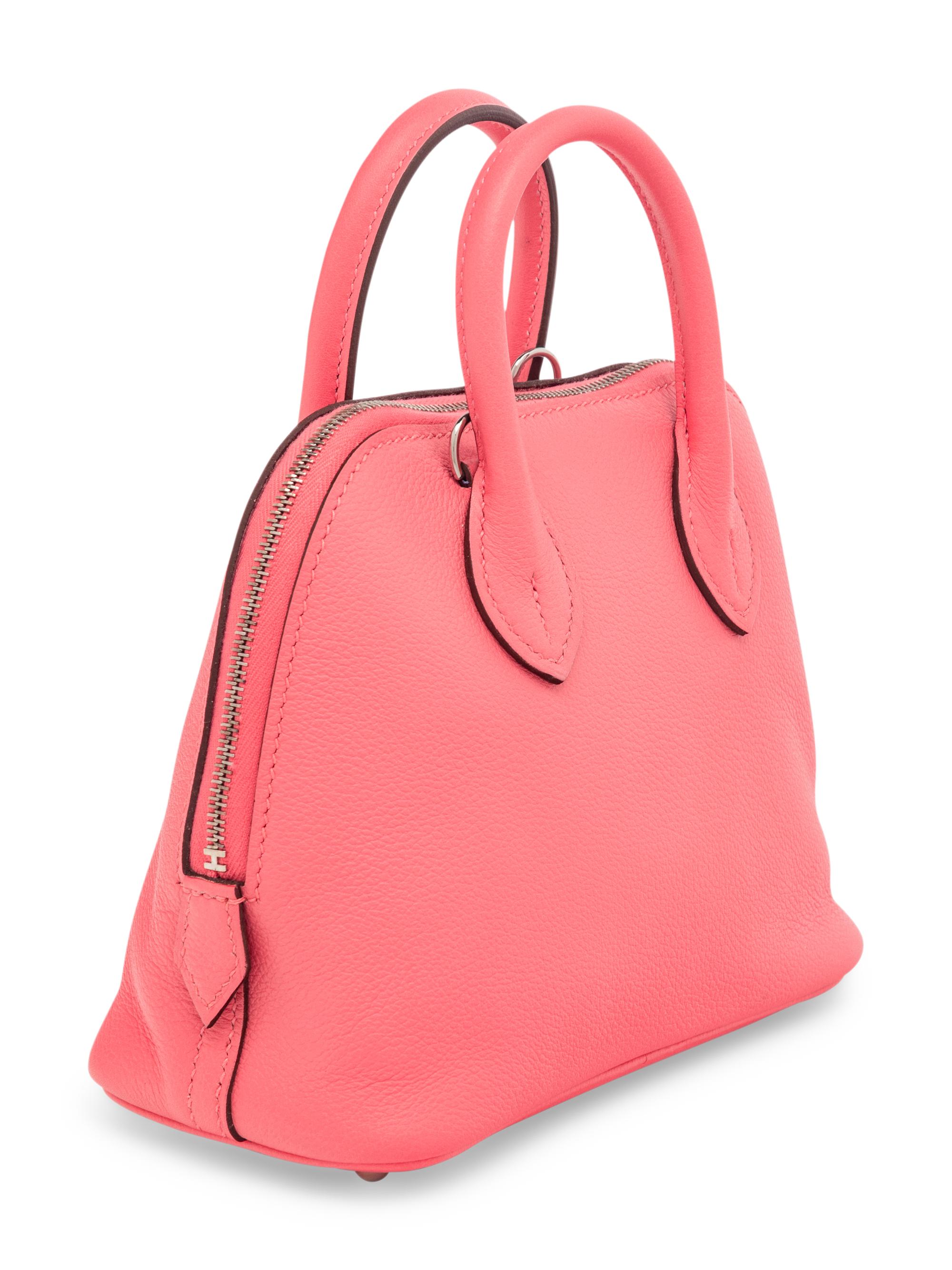 HERMÈS VERSO MINI BOLIDE 1923 IN ROSE EVERCOLOR